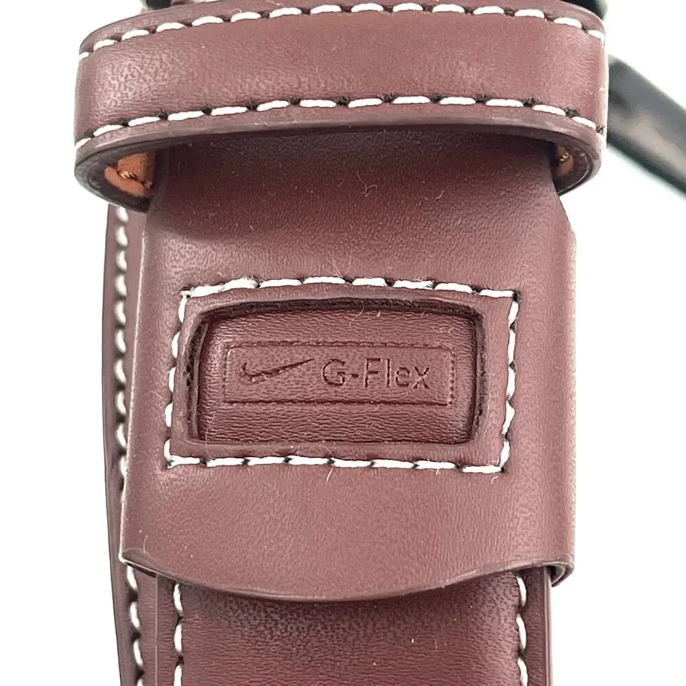 Nike double stitch logo square buckle men’s belt